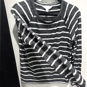 Market and spruce jersey net striped sweater in medium